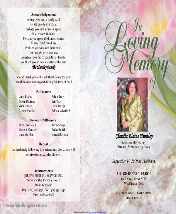 25 Obituary Templates