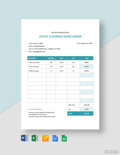 12+ Office Order Templates in Apple Pages | Google Docs | Google Sheets ...