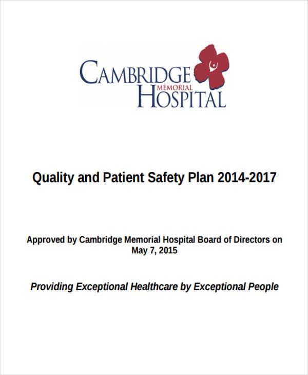 patient safety strategic plan
