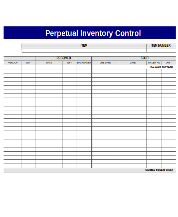 perpetual inventory