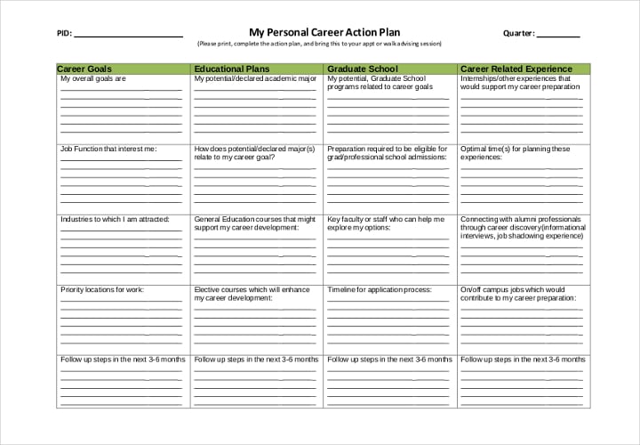 personal-career-action-plan