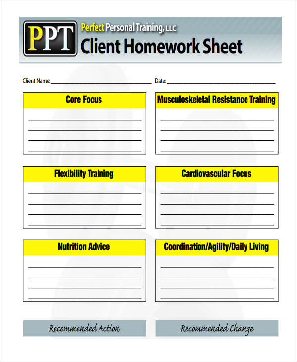 Training Sheet Template 9+ Free PDF Format Download