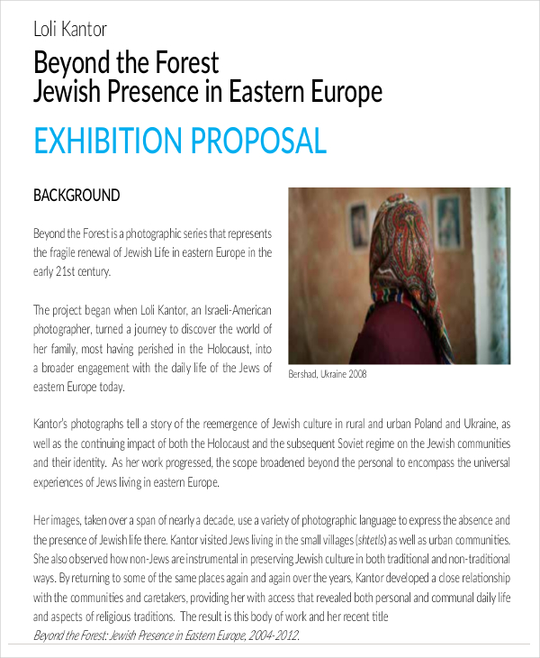 Exhibition Proposal Templates 9+ Free Word, PDF Format Download