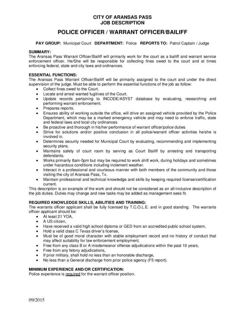 11+ Job Description Templates