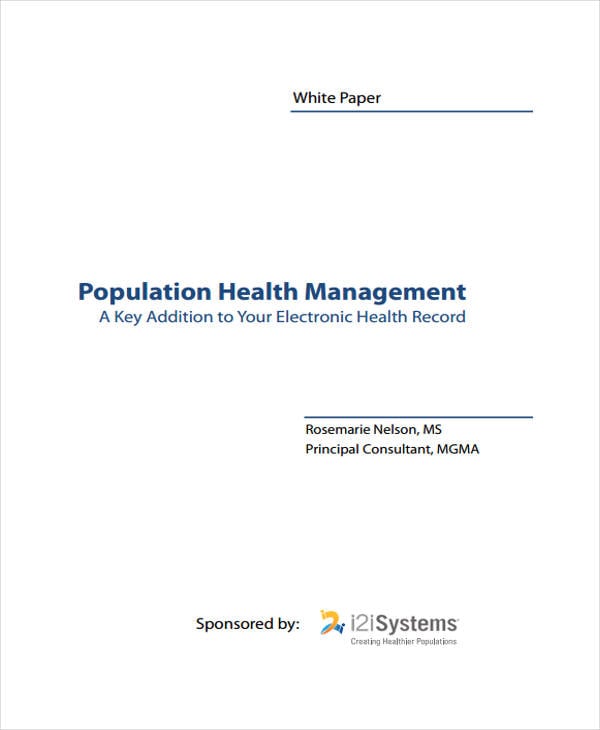 population health white paper