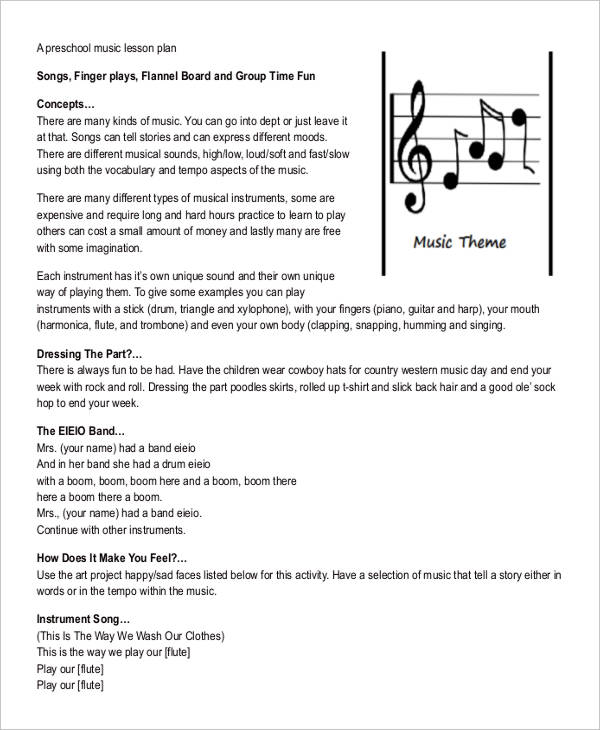 Band Lesson Plan Template from images.template.net