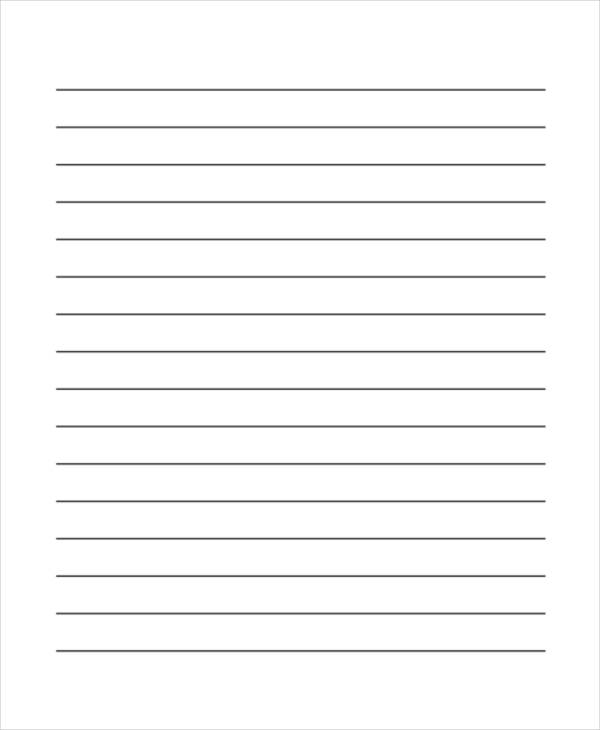 Printable Lined Writing Paper Template Printable Templates