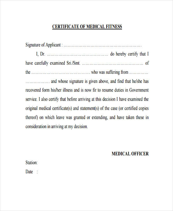 Sample Medical Certificate Letter From Doctor Pdf Design Talk