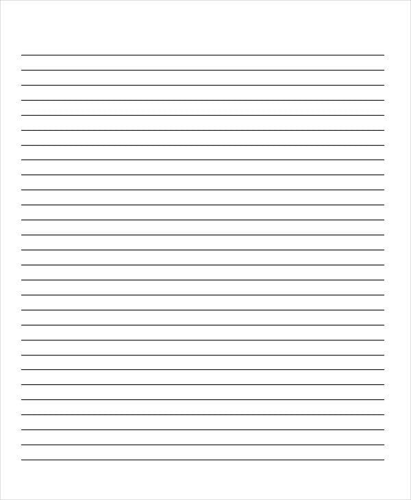 primary school lined paper