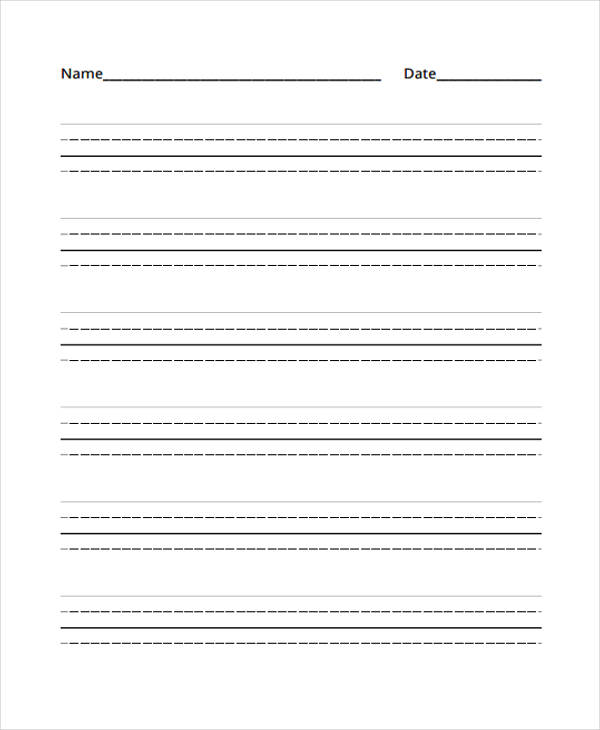 Sakura-fuji: Primary Writing Paper Template