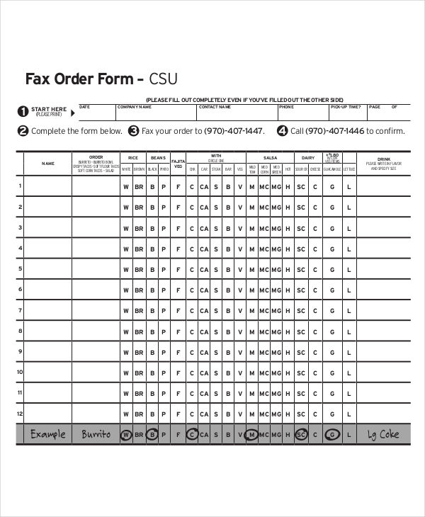 34+ Simple Order Forms