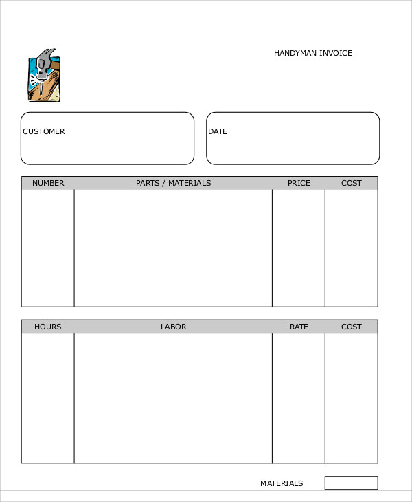 Get Handyman Invoice Template Excel Pics