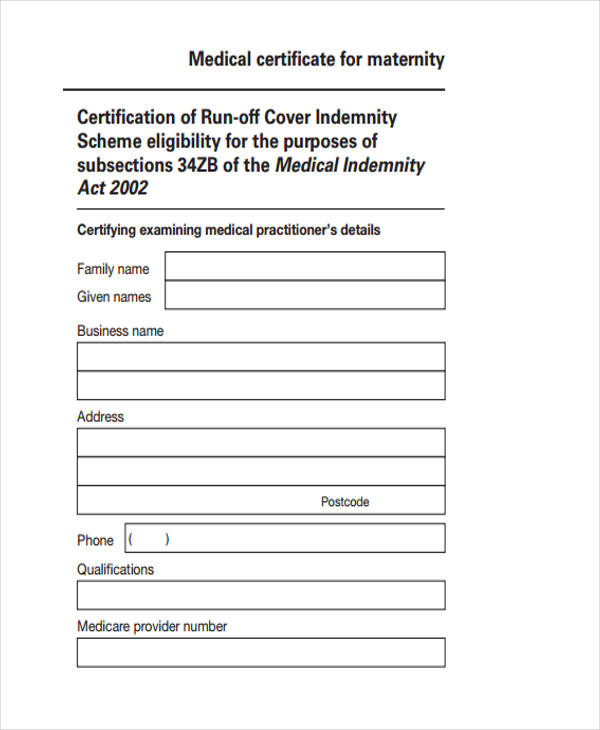 33 Free Medical Certificate Templates PDF Word