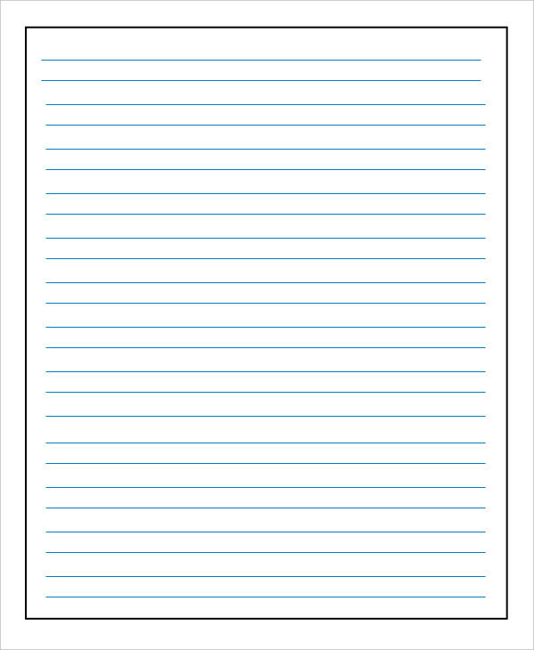 printable ruled lined paper