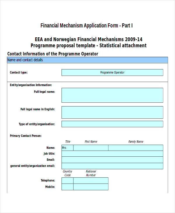 programme proposal