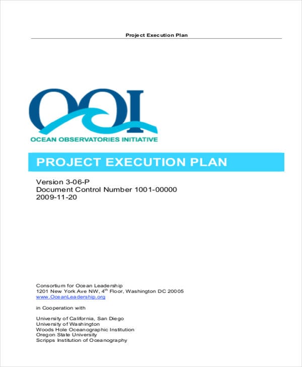 project execution plan