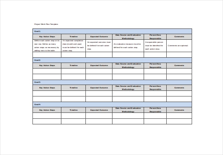 project-work-plan-template