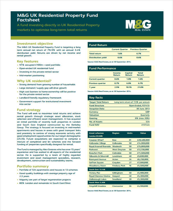 32 Fact Sheet Templates in PDF