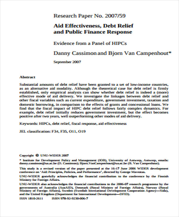 better finance research paper on detrimental effects of inducements