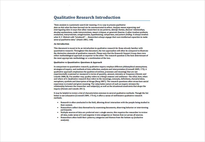 qualitative research introduction