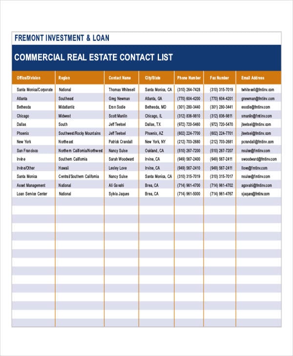 real estate contact list1