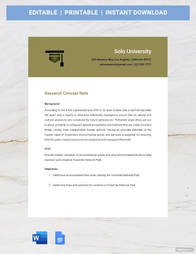 sample research concept note