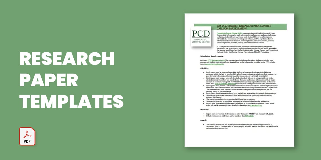 research paper template pdf