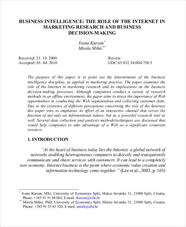 information management research paper