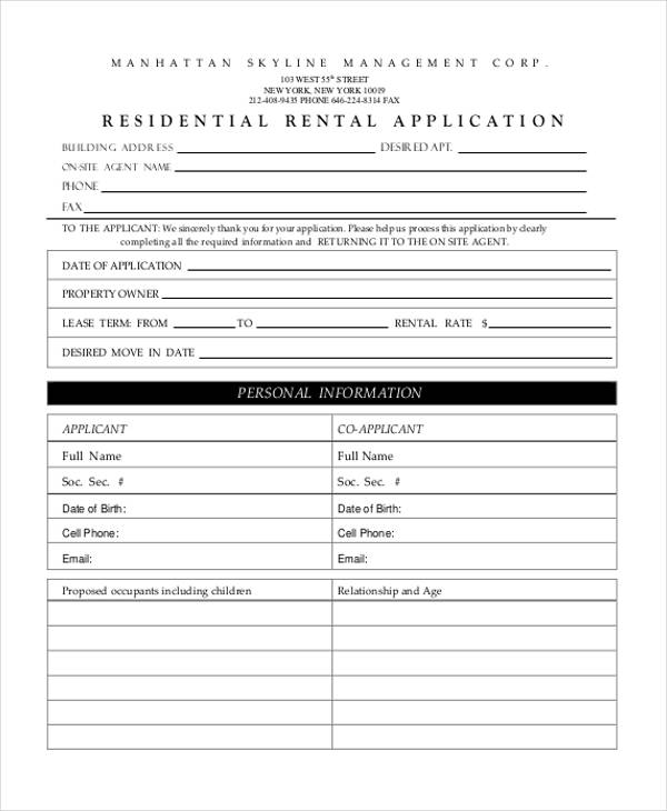 Application Form Attic Sample 41+ Application Templates in PDF