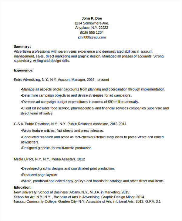 15+ Resume Templates in Word