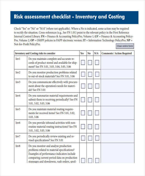 Assessment Checklist Template 11 Free Word Pdf Format Download 6811