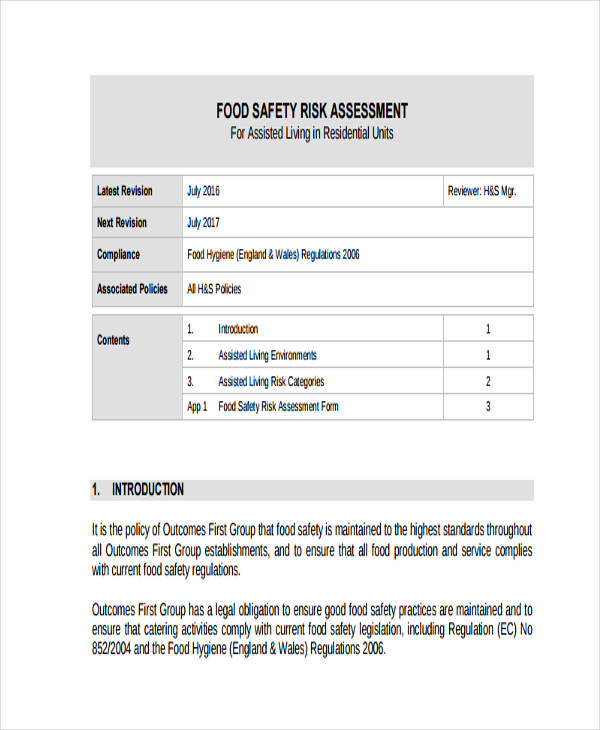 37 Risk Assessment Templates Free And Premium Templates 