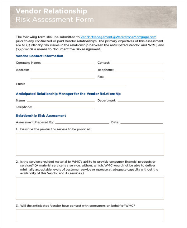 22+ Risk Assessment Forms in PDF