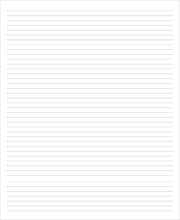 ruled blank lined paper