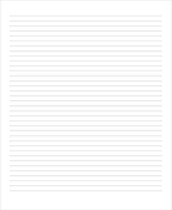 ruled blank lined paper
