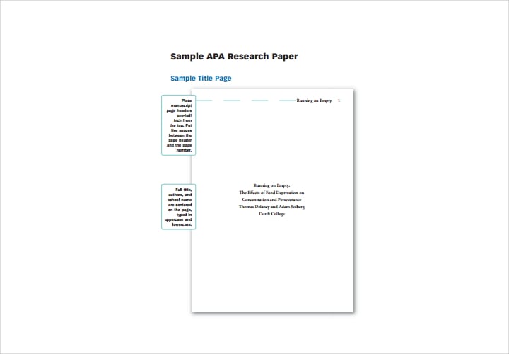 sample apa research papers