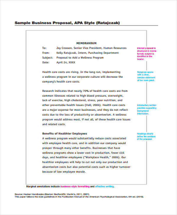 sample business proposal