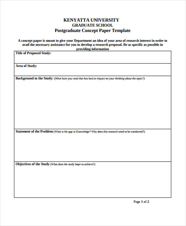 concept paper template