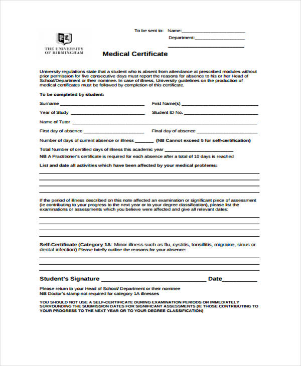 35+ Medical Certificate Templates in PDF