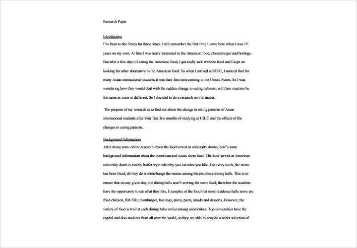individual research paper