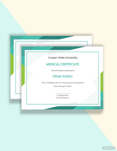 Free 48+ Medical Certificate, Templates, PDF, Word