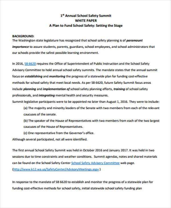 43+ Free White Paper Templates