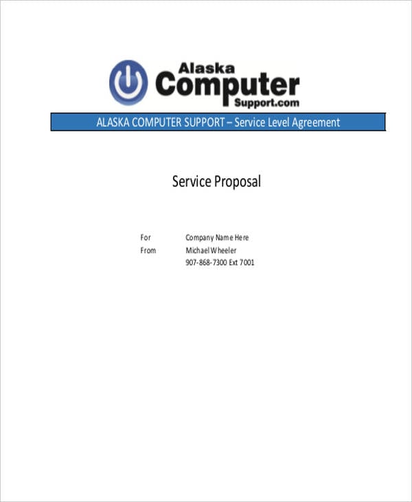 service support contract proposal