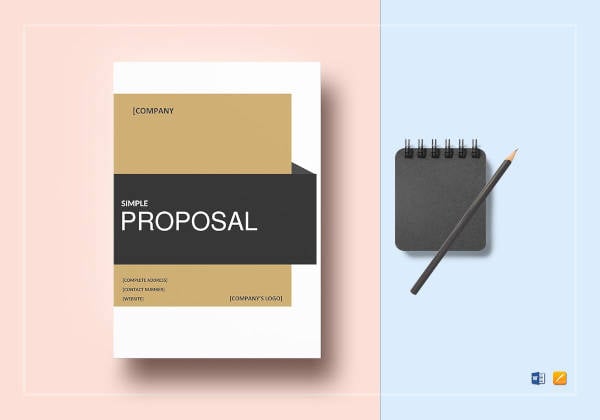 simple proposal template to print