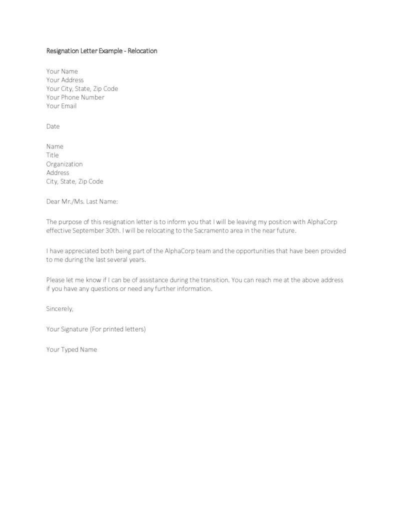 simple relocation resignation letter free pdf download page 001 788x1020