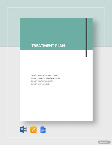 simple treatment plan template