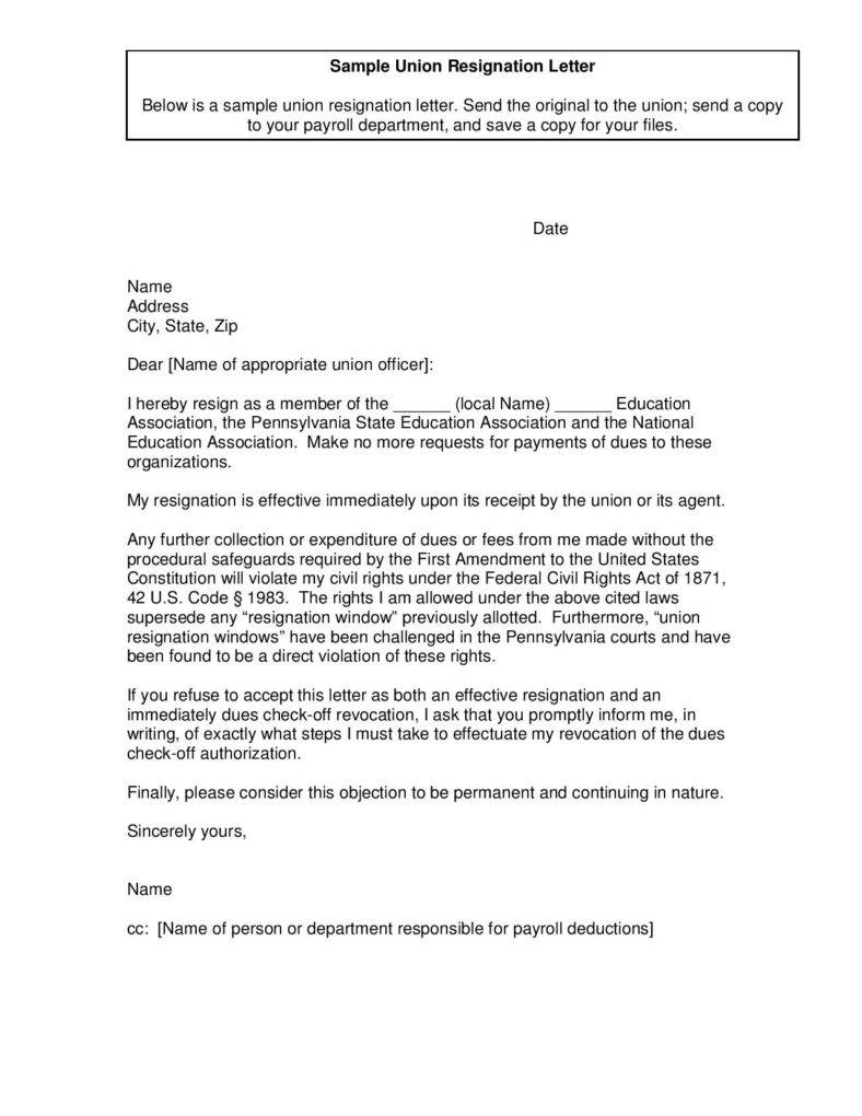 simple union resignation letter free pdf download page 001 788x1020
