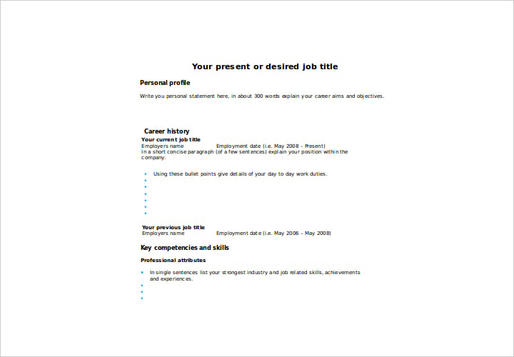 single-page-blank-resume