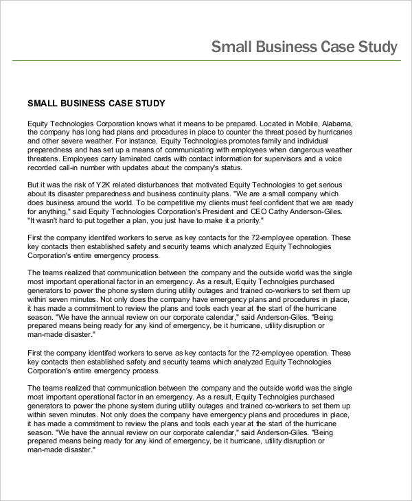 corporate case study pdf