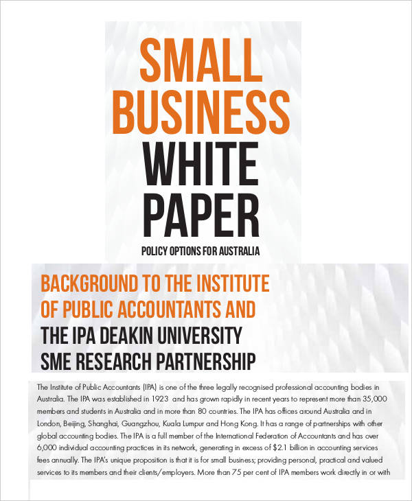 11 Business Paper Templates Free Sample, Example, Format Download